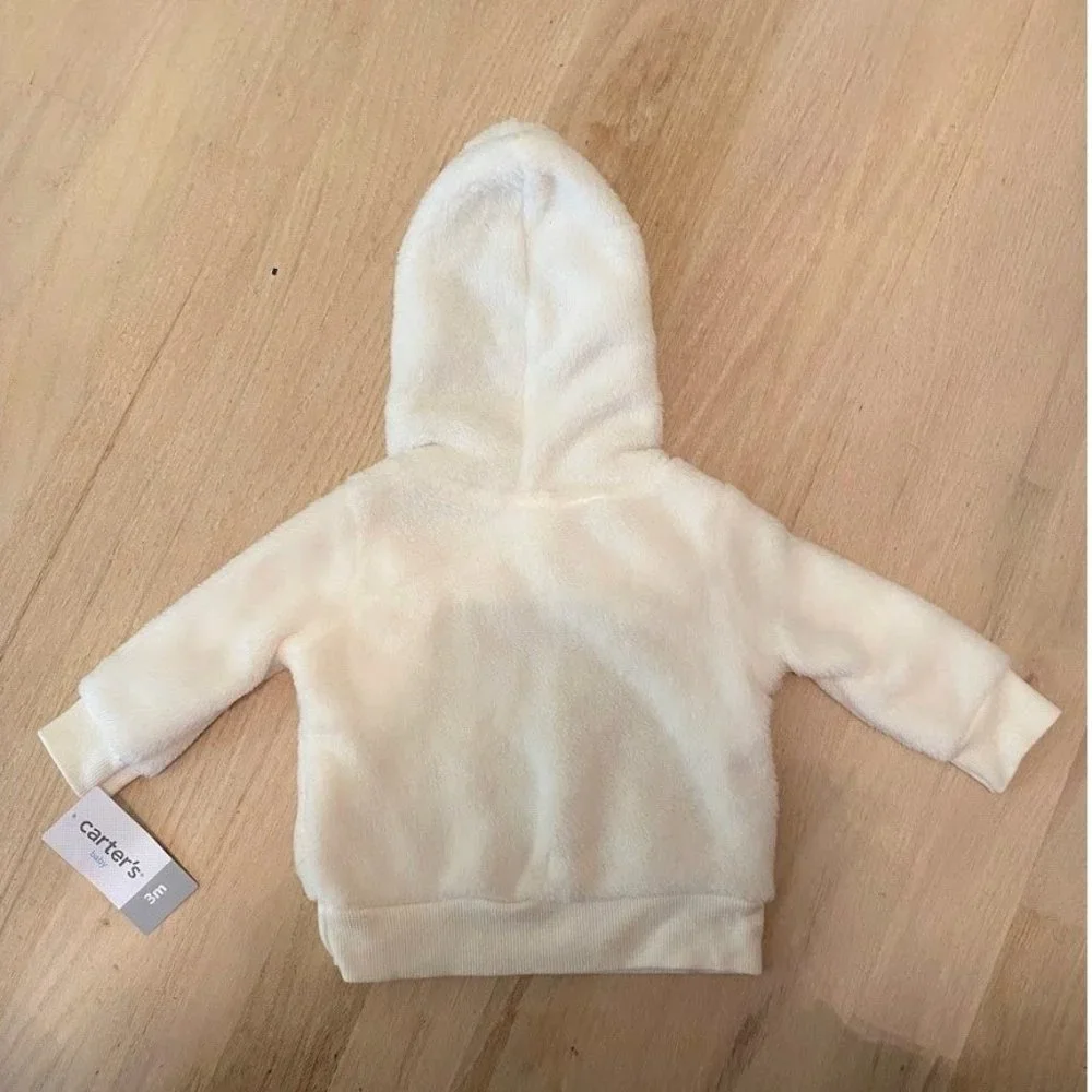 NWT Carter's baby cozy hoodie size 3 months - Picture 2 of 2